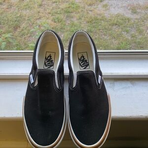 Vans Slip-On Classic Canvas Black/White Checkerboard Sneakers